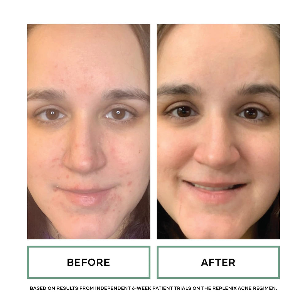 Masaje facial con el limpiador de té verde que calma la piel.