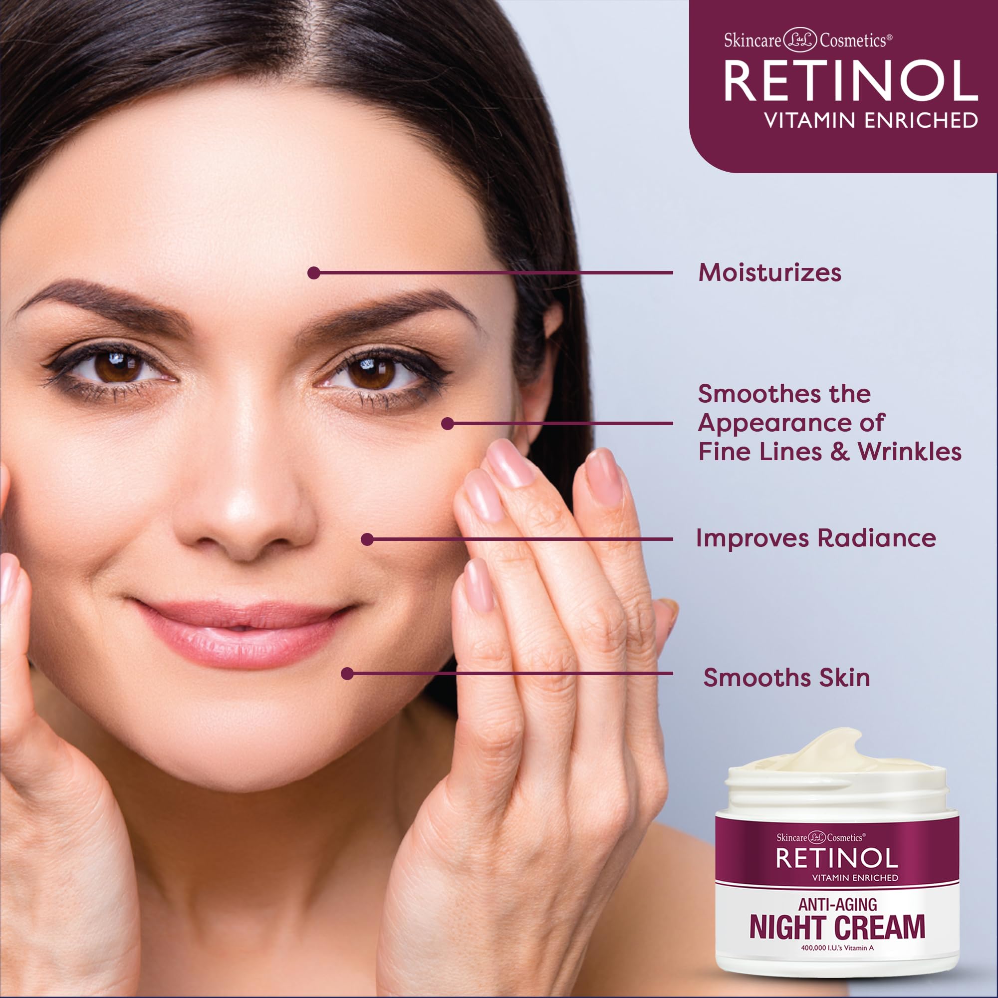 Retinol LIVAURA empaque exterior destacando lujo y cuidado
