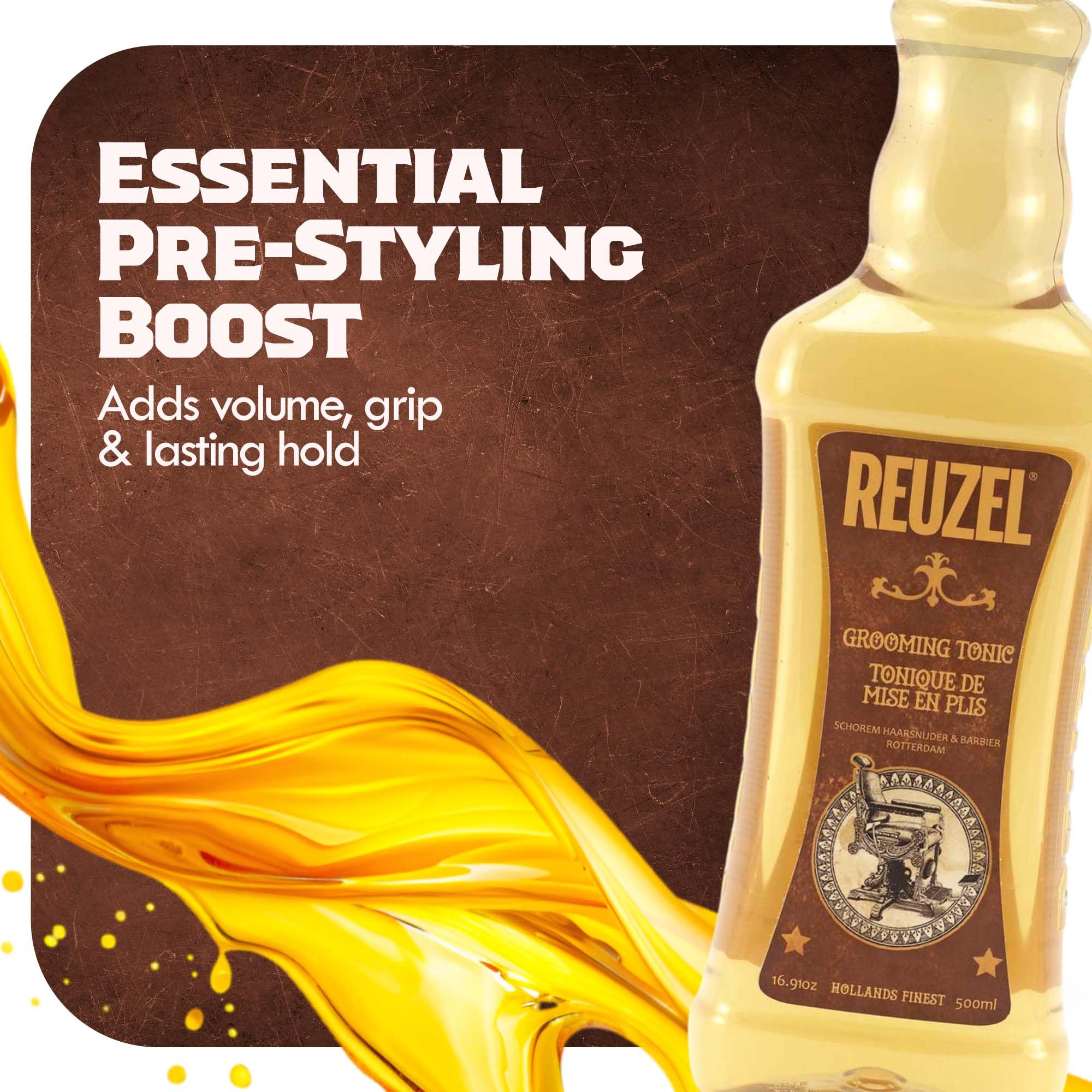 REUZEL Tonico Grooming: aspecto húmedo y estilo duradero.
