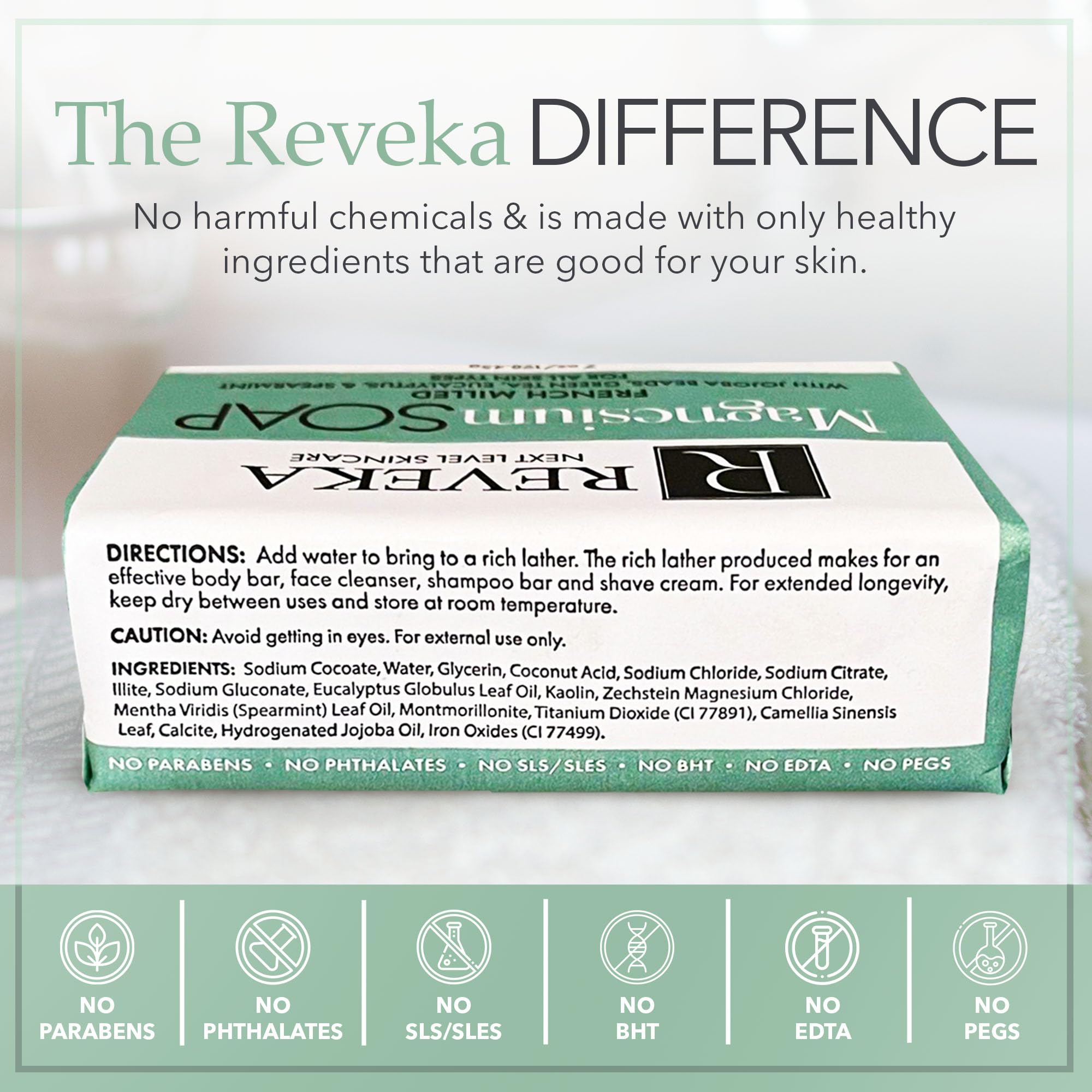 Reveka Skincare fabricado en EE. UU. con ingredientes naturales.