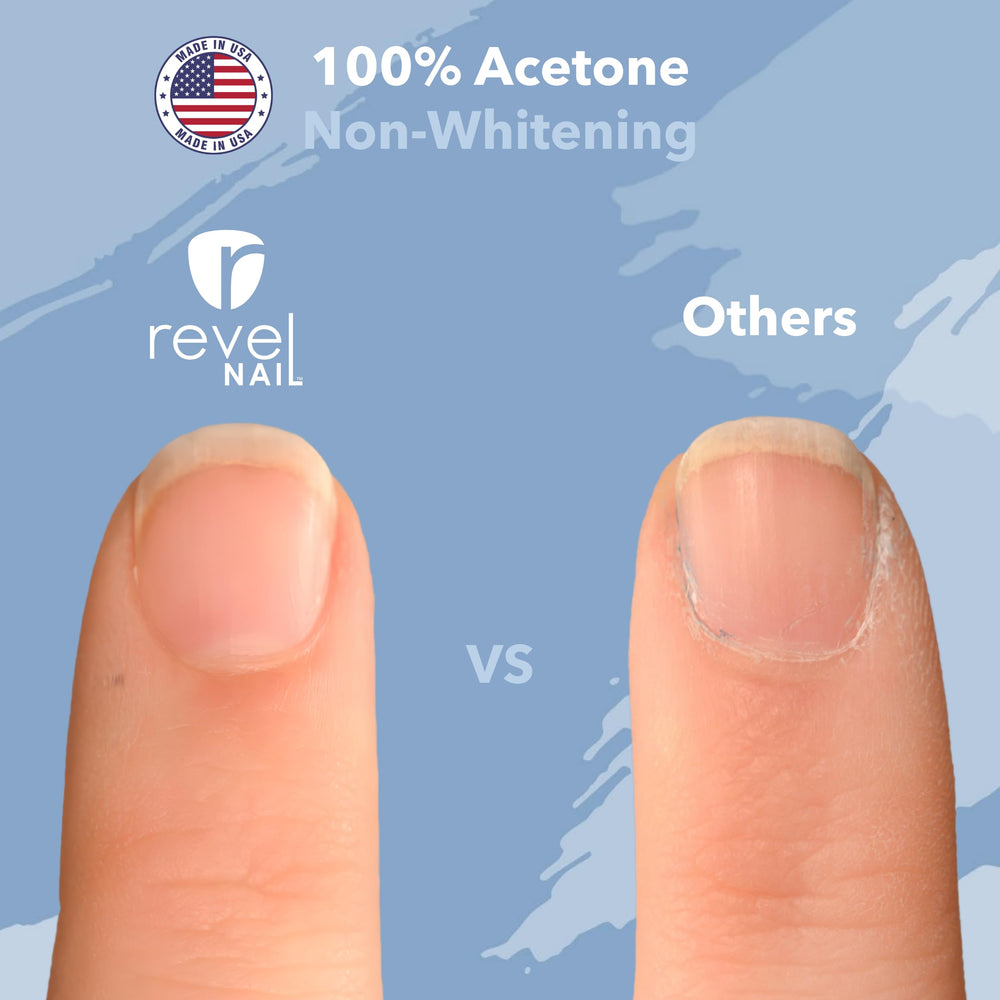 Revel Nail removedor: uso en salón o casa para remover manicuras con seguridad y facilidad.