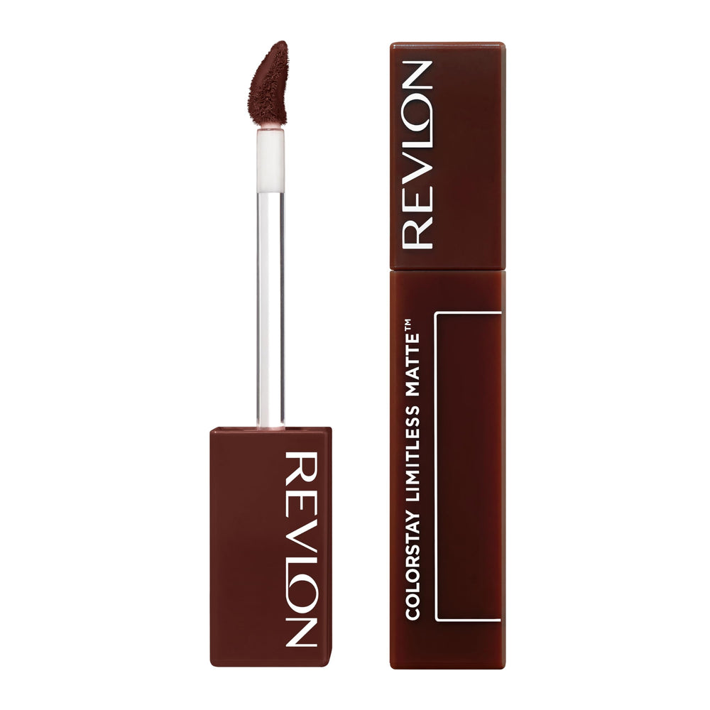 Revlon barra labios mate Limitless, envase elegante para uso diario.