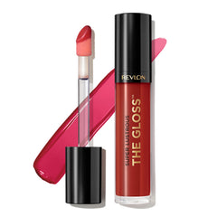 REVLON brillos labial con aplicador grande para cobertura uniforme.