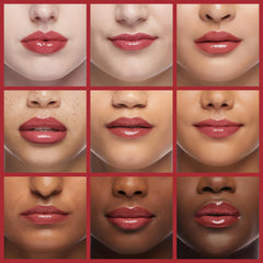 REVLON brillo labial hidratación constante con ingredientes nutritivos.