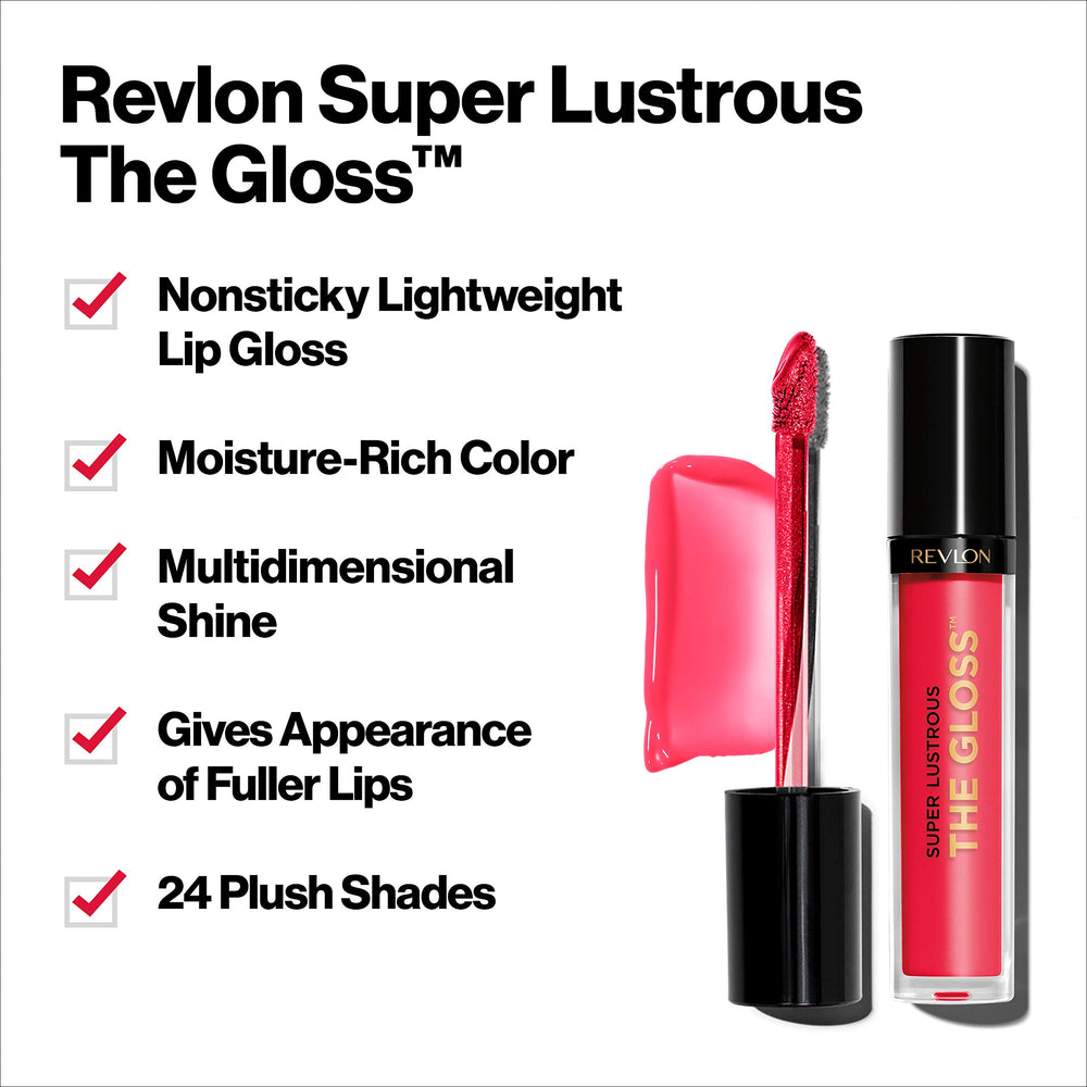 REVLON Brillo Labial Super Lustrous Rosa Cuarzo para un tono rosado suave.