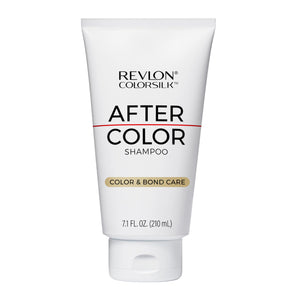 REVLON ColorSilk After Color Shampoo, botella elegante que protege el color del cabello
