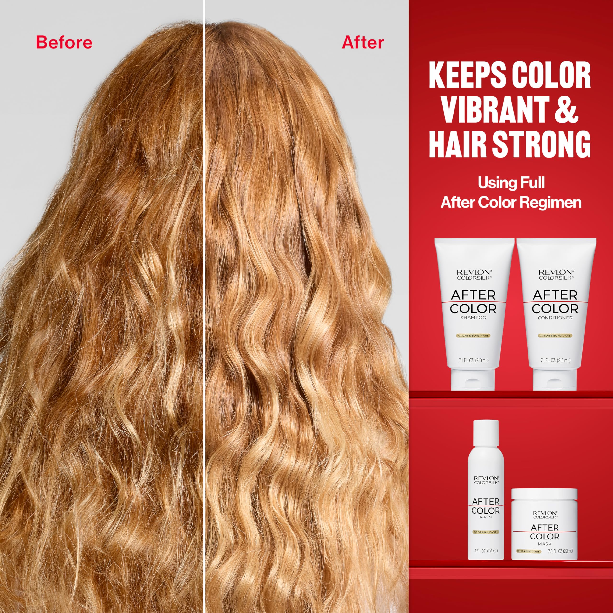 REVLON ColorSilk After Color; apto para cabello teñido.