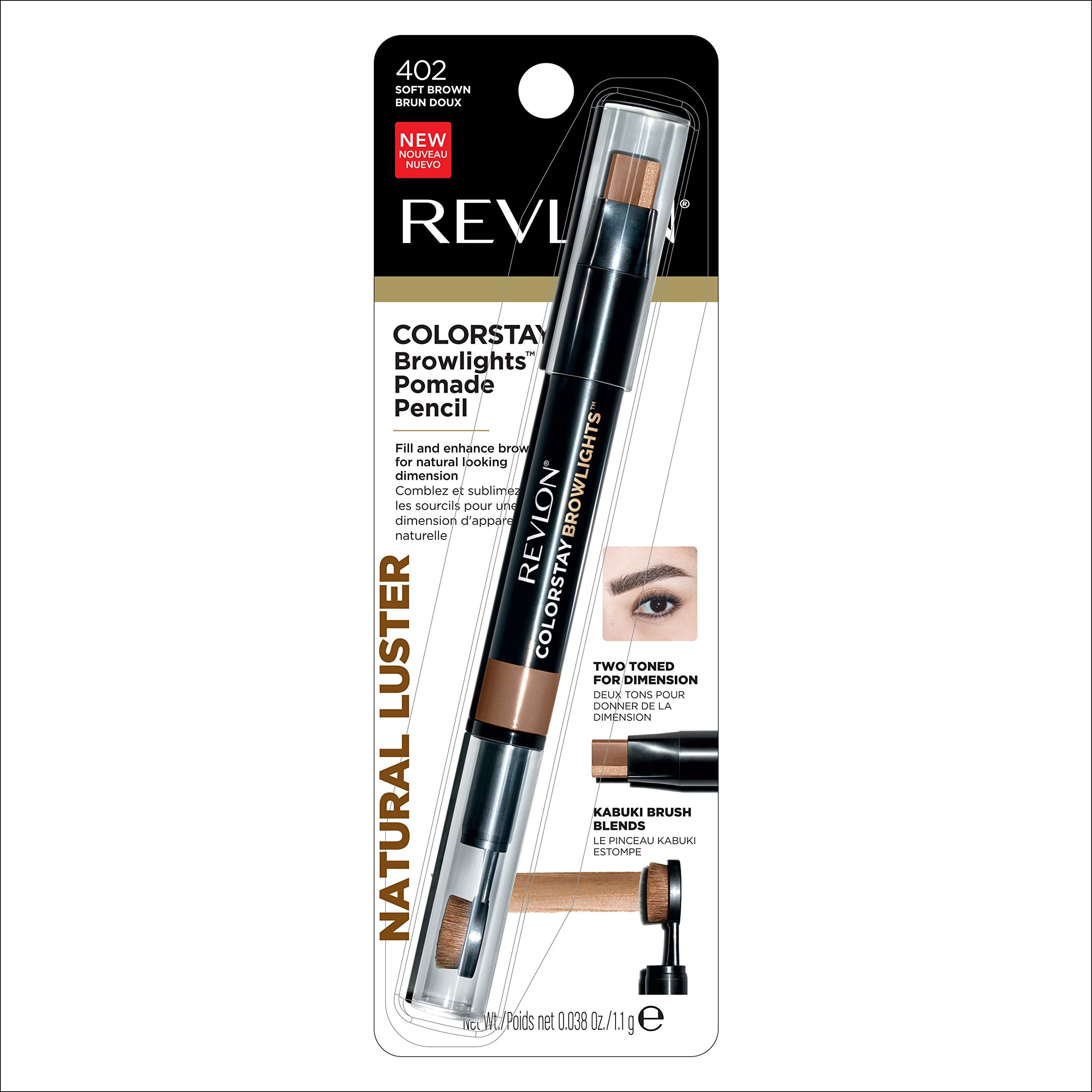 REVLON ColorStay Browlights brocha kabuki mezcla y difumina para un acabado pulido