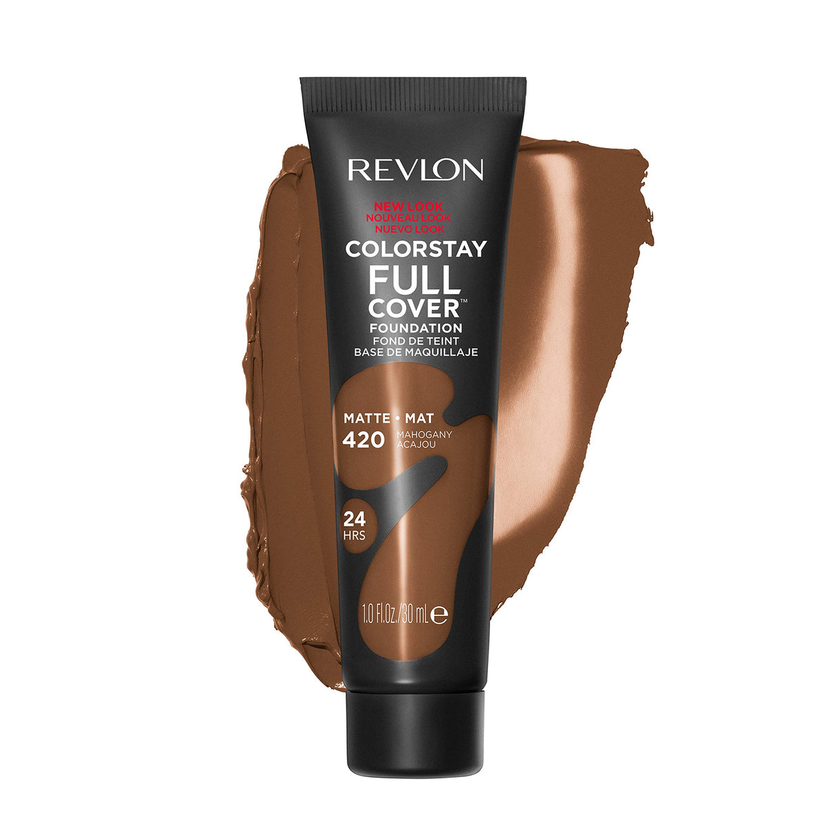 Revlon ColorStay Full Cover en tubo para aplicación rápida y precisa.
