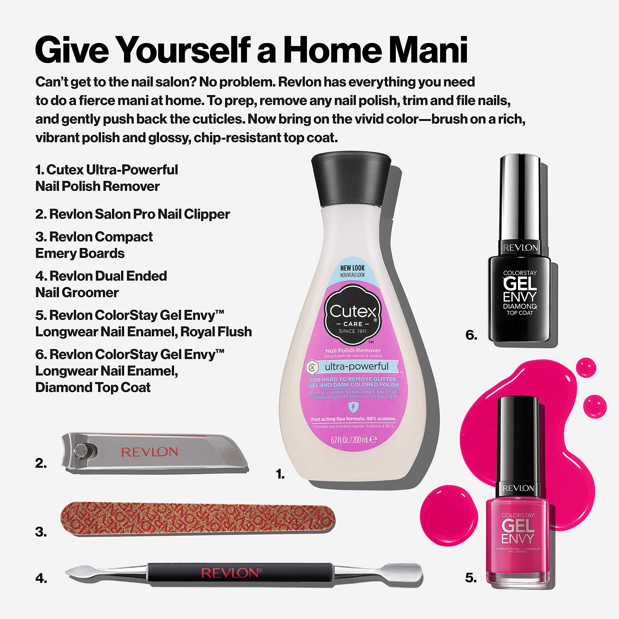 Capa protectora de Revlon Gel Envy para mayor duración del color.