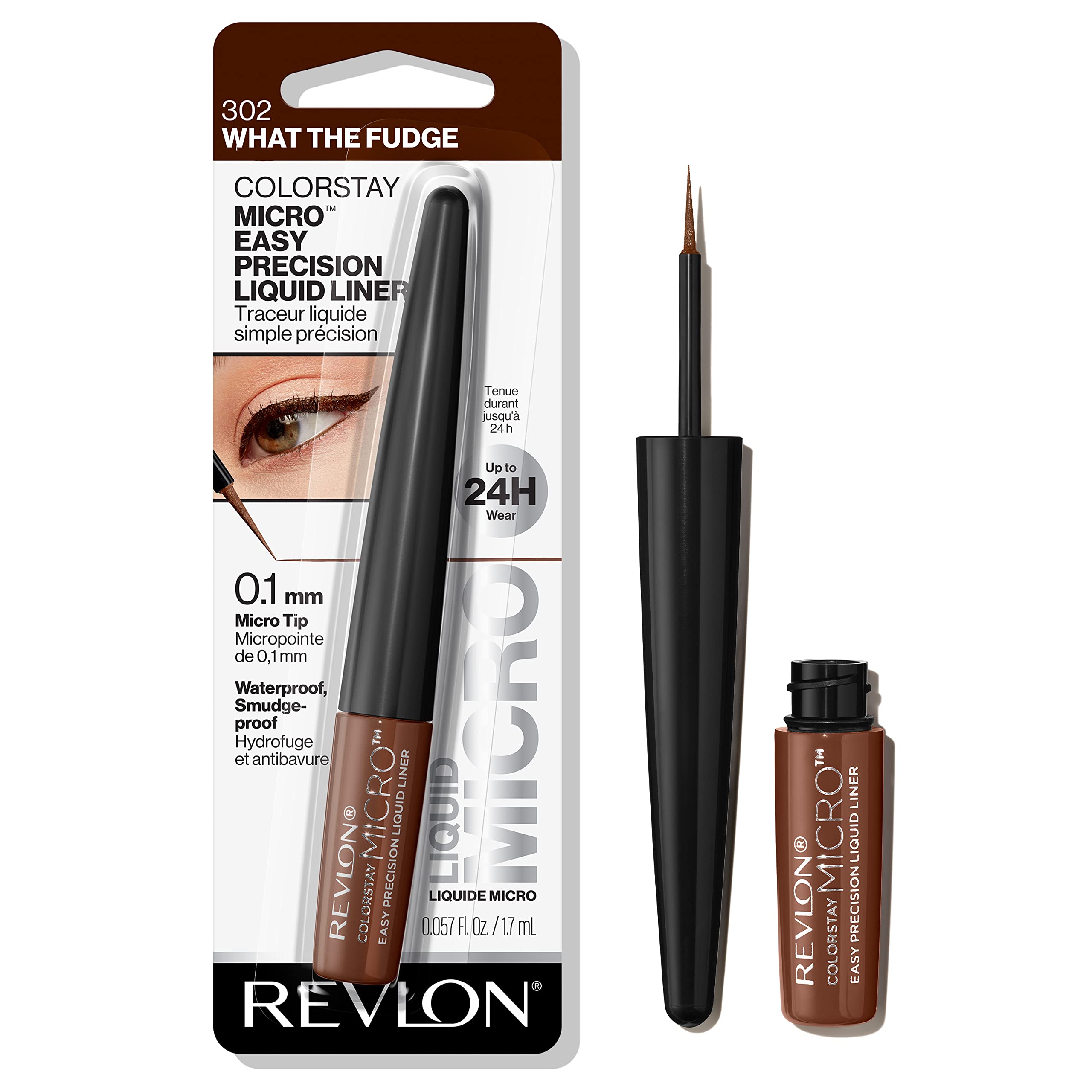 Delineador REVLON ColorStay Micro con punta 0,1 mm para trazos precisos en el párpado.