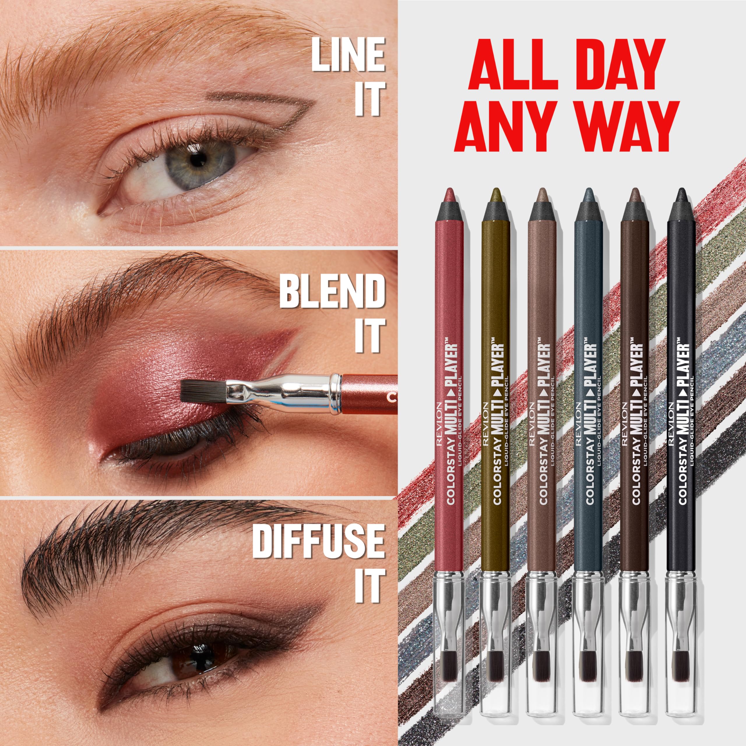 REVLON ColorStay Fortress 405, tono oliva perlado para definicion suave.