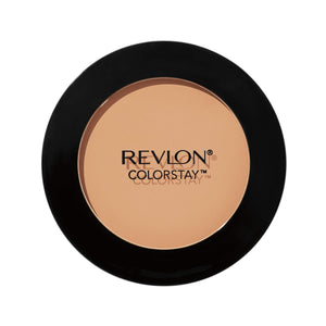 REVLON ColorStay Polvo Compacto, aplicación con esponja para cobertura uniforme y duradera.