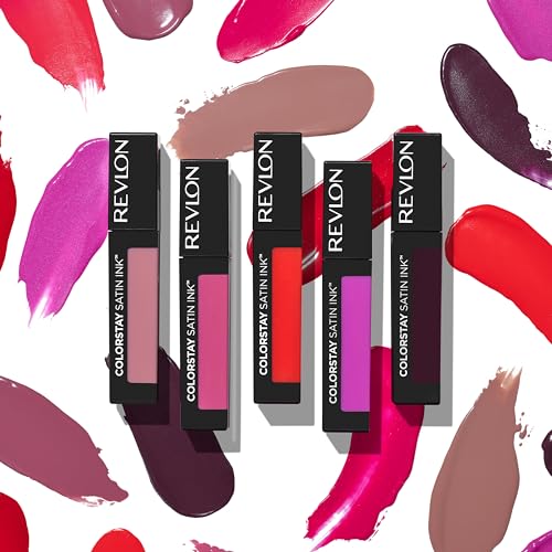 Acabado satinado de REVLON ColorStay Satin Ink para uso diario.