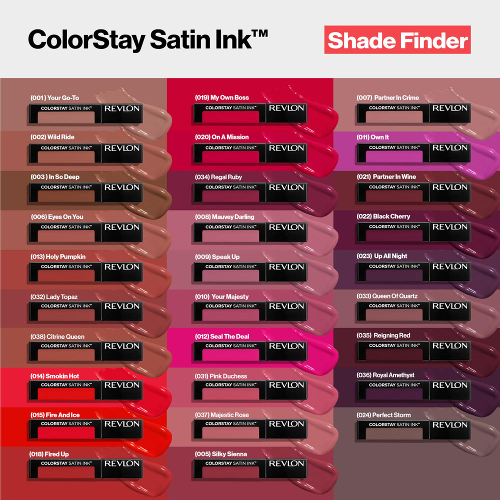 LABIAL de larga duración REVLON ColorStay Satin Ink dura hasta 16 horas.