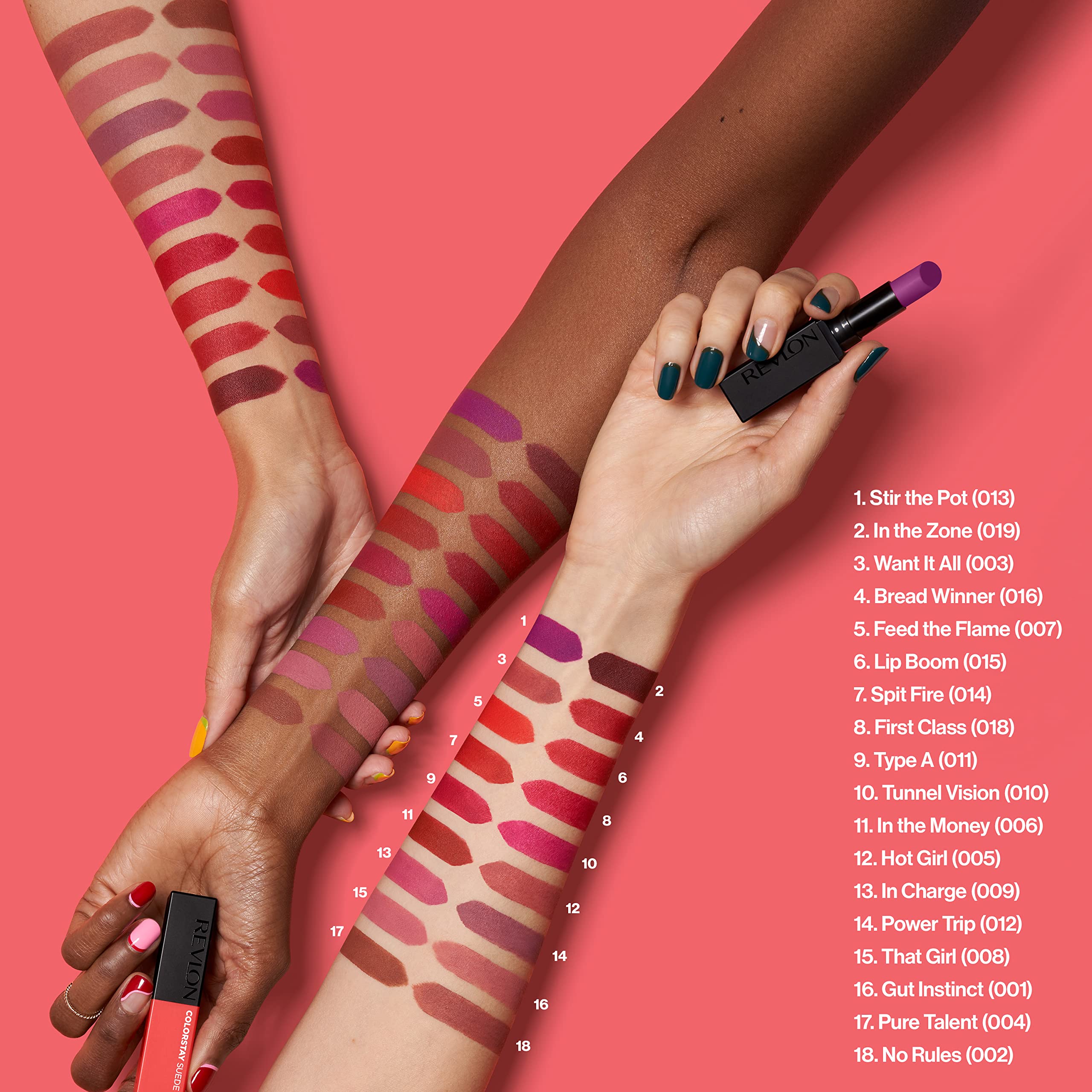 REVLON ColorStay Suede Ink, sin-transferencia para labios con color duradero.
