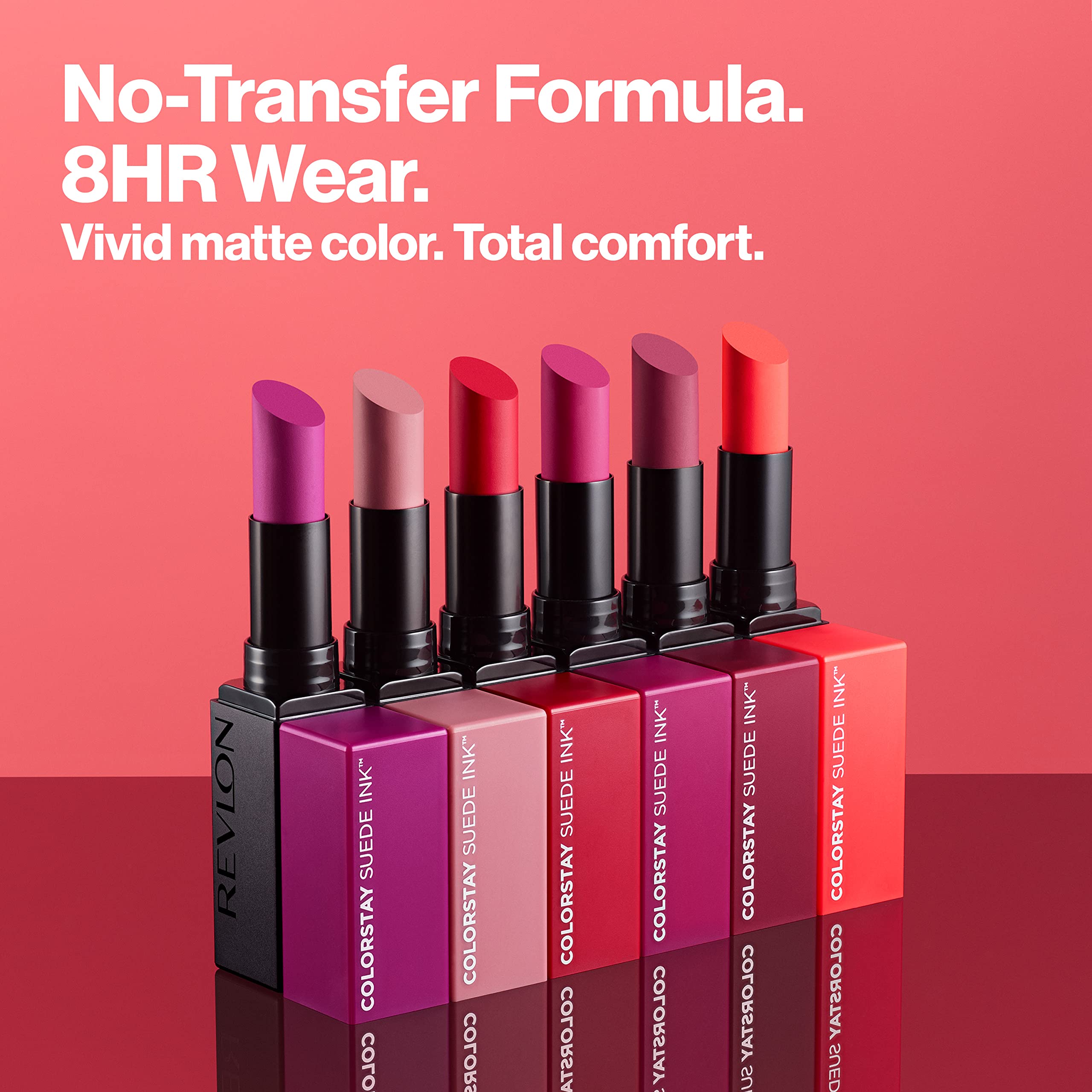 REVLON ColorStay Suede Ink, vitamina-e nutre ligeramente los labios durante el uso.