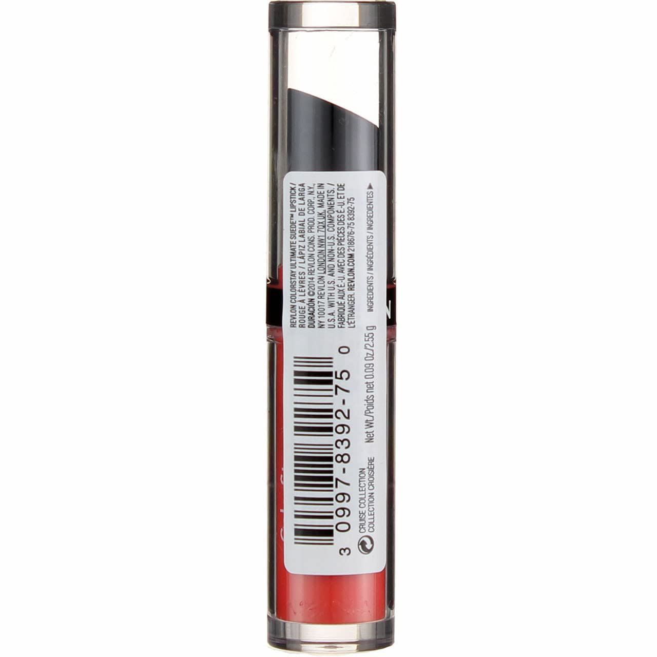 REVLON ColorStay Ultimate Suede labial tapa cercana, acabado aterciopelado y aplicación cómoda.