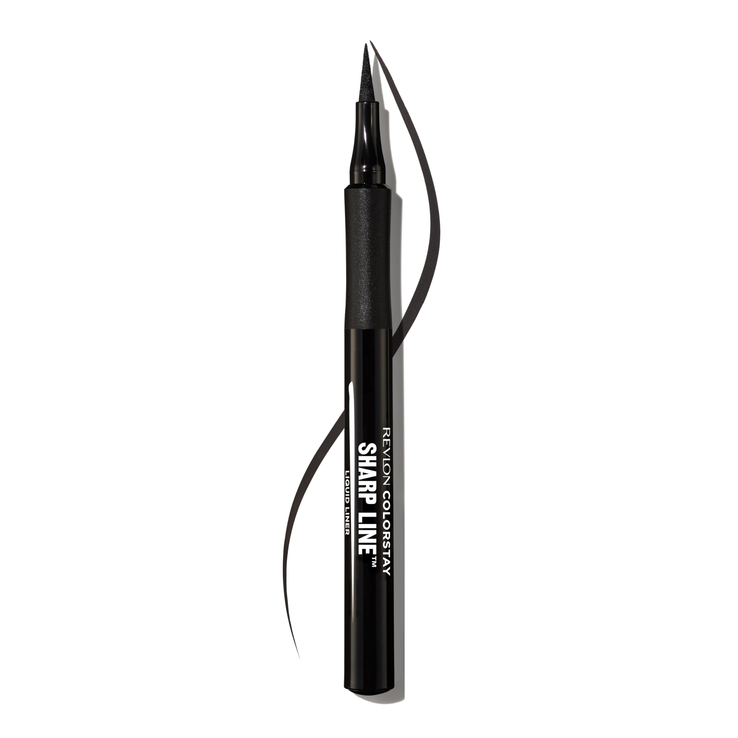 REVLON delineador líquido flujo continuo para aplicación limpia.