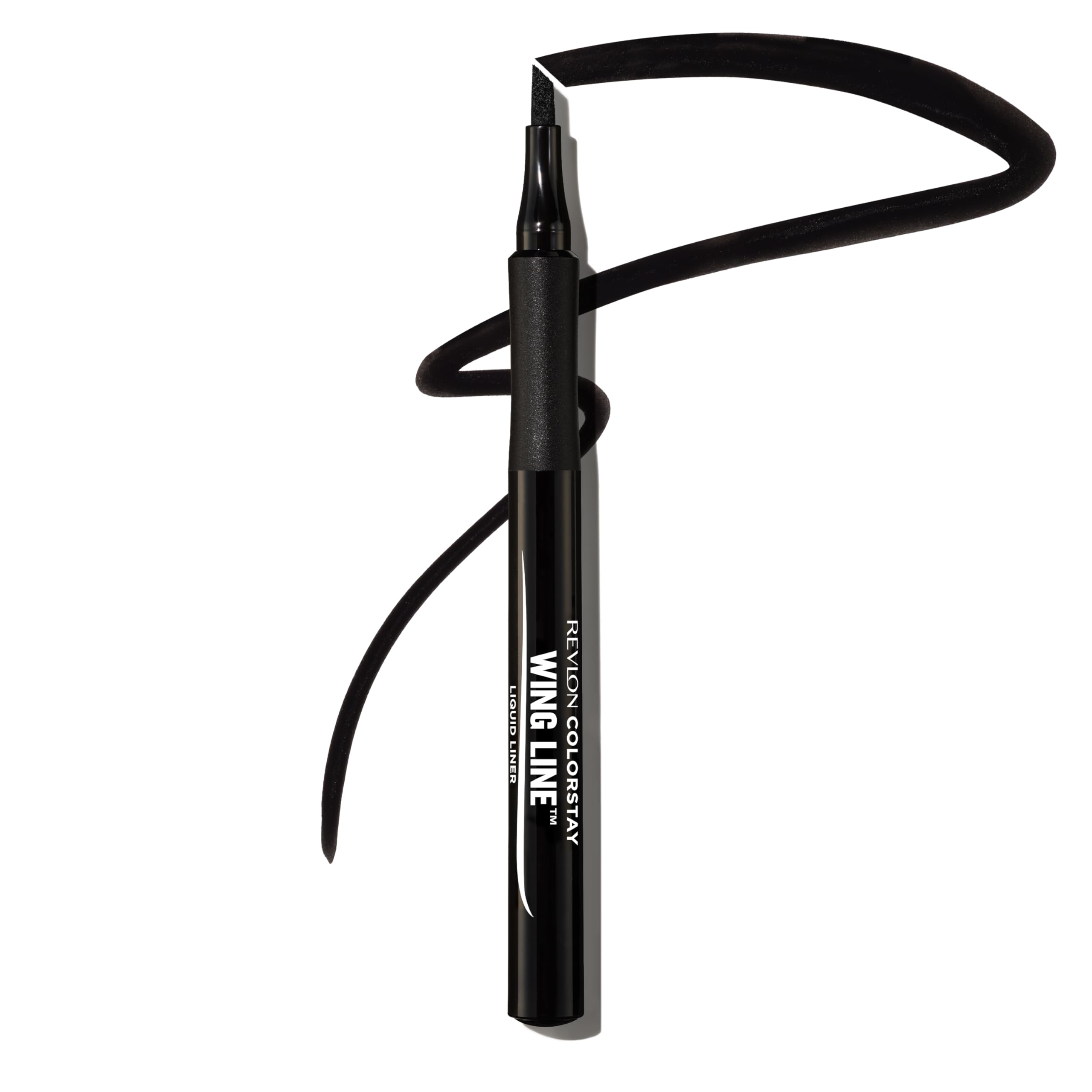 Delineador líquido Revlon con punta bola para trazos suaves.