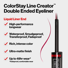 REVLON delineador líquido punta fina para líneas precisas y definidas