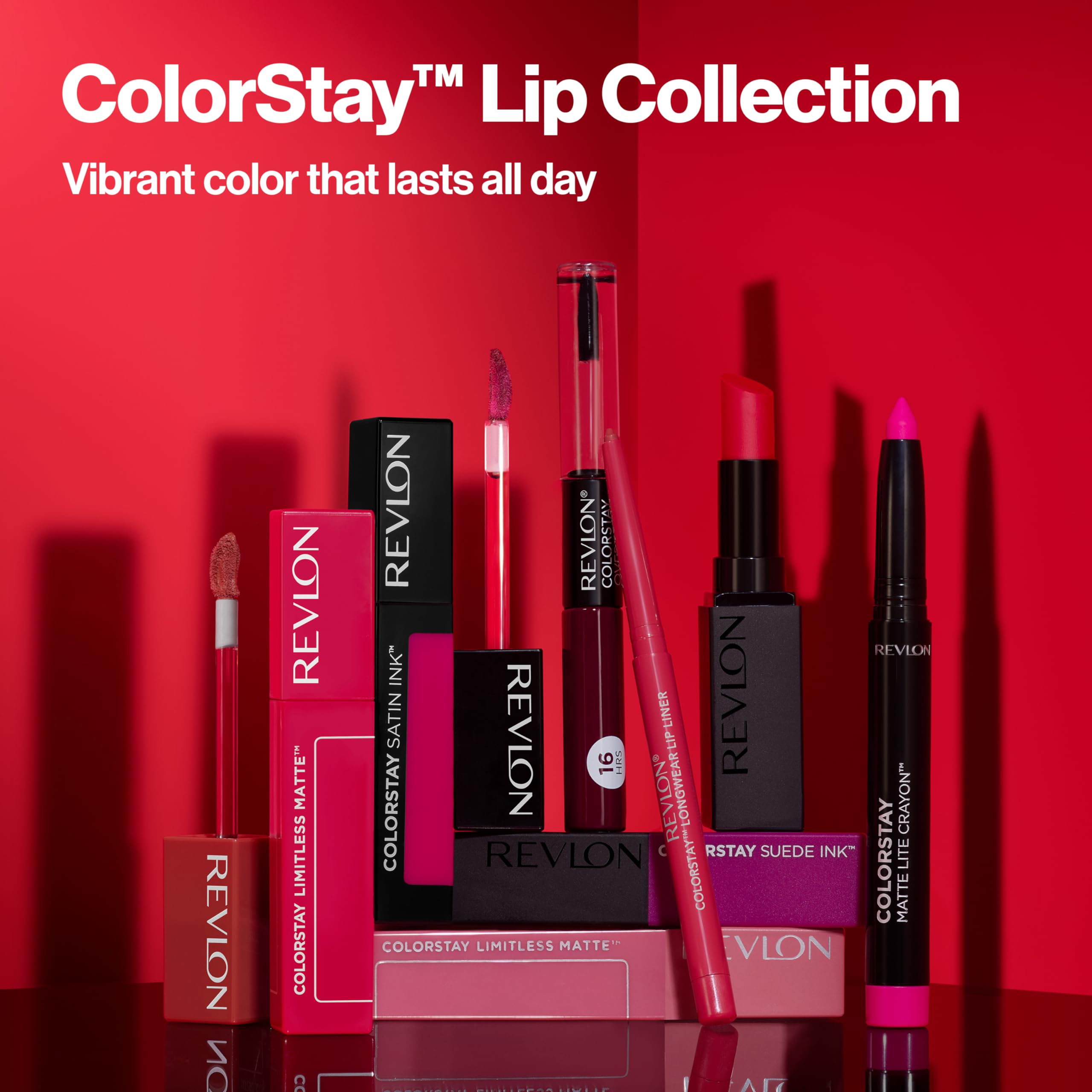 Empaque ergonómico de Revlon para manejo cómodo.