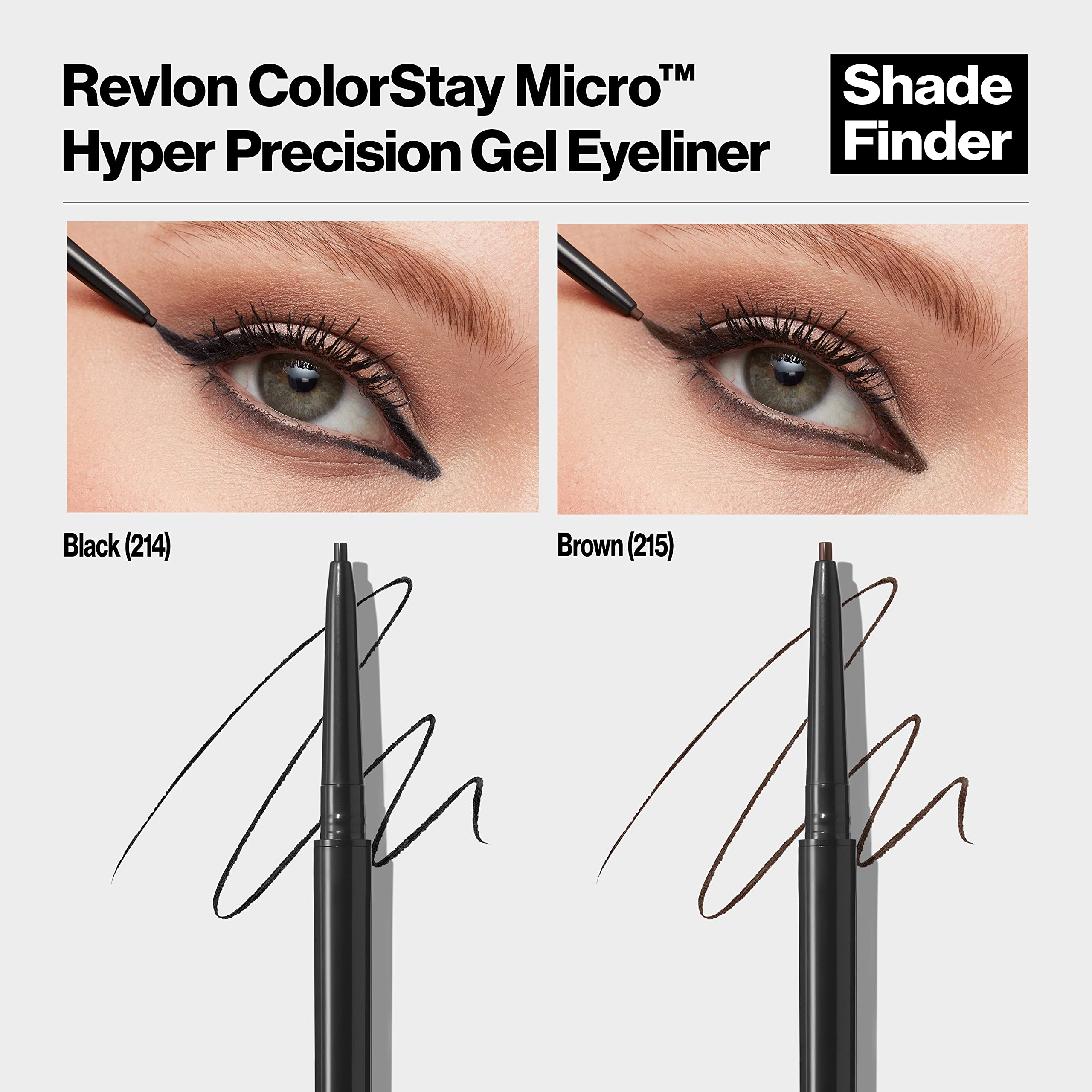 Delineador en gel REVLON delineado intenso que realza la mirada con pigmentos ricos.