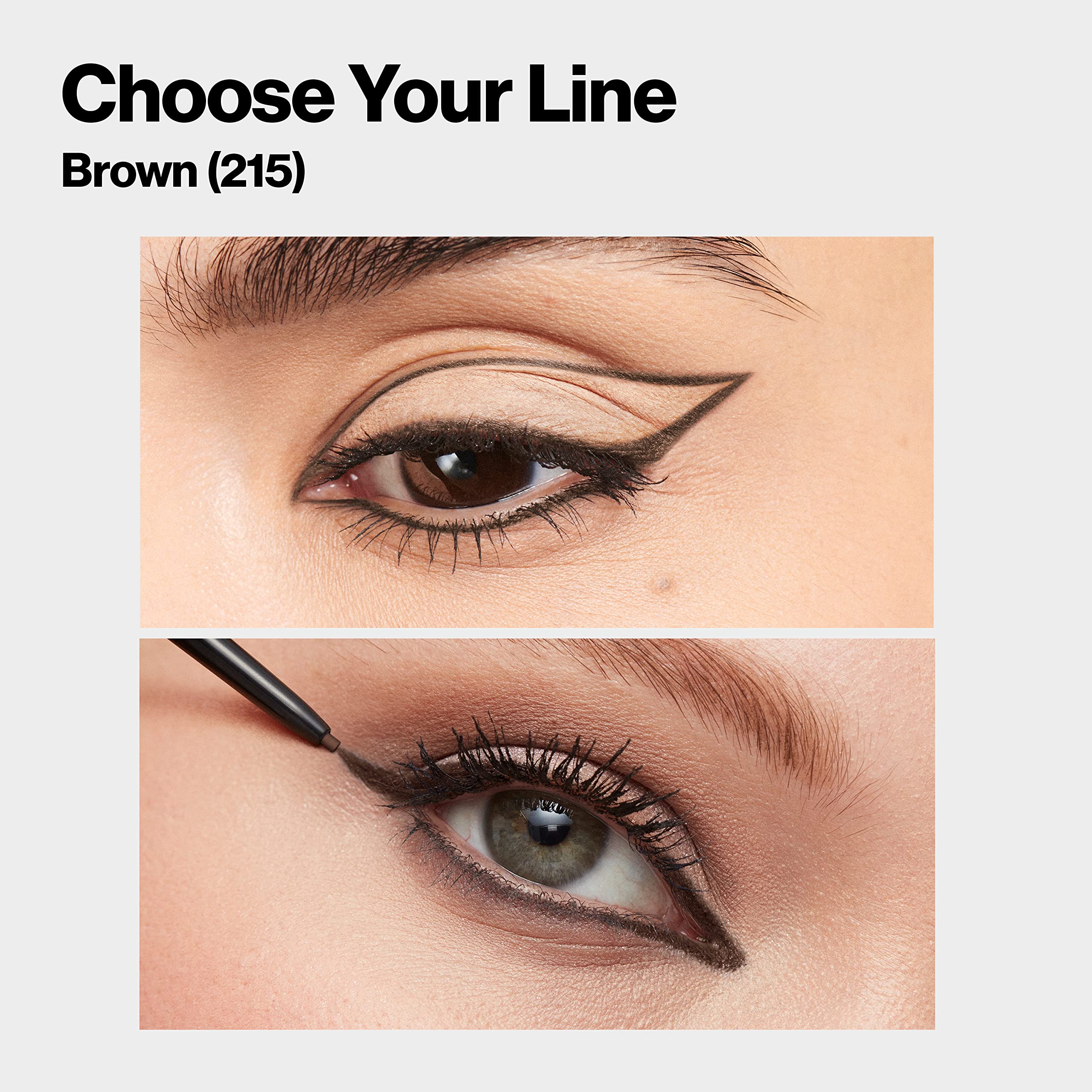 REVLON Gel Eyeliner duración de 12 horas para color duradero.