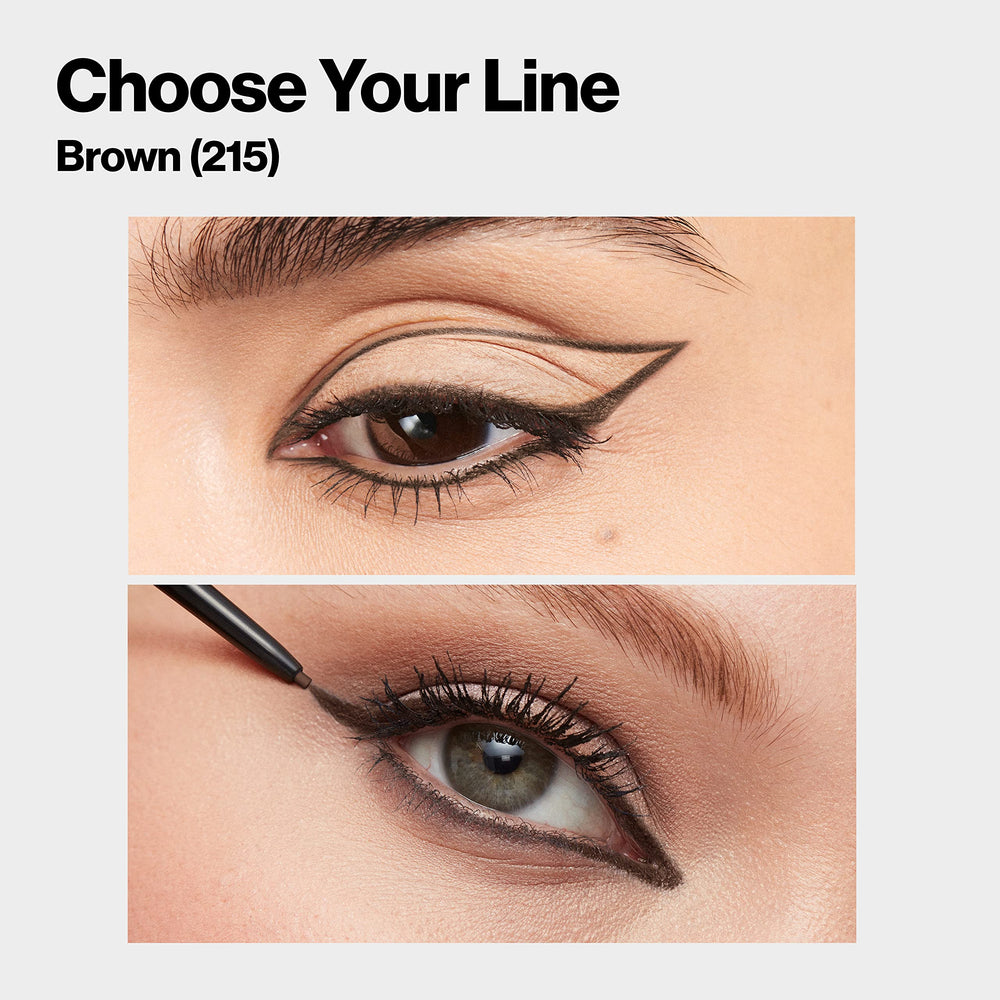 REVLON Gel Eyeliner duración de 12 horas para color duradero.