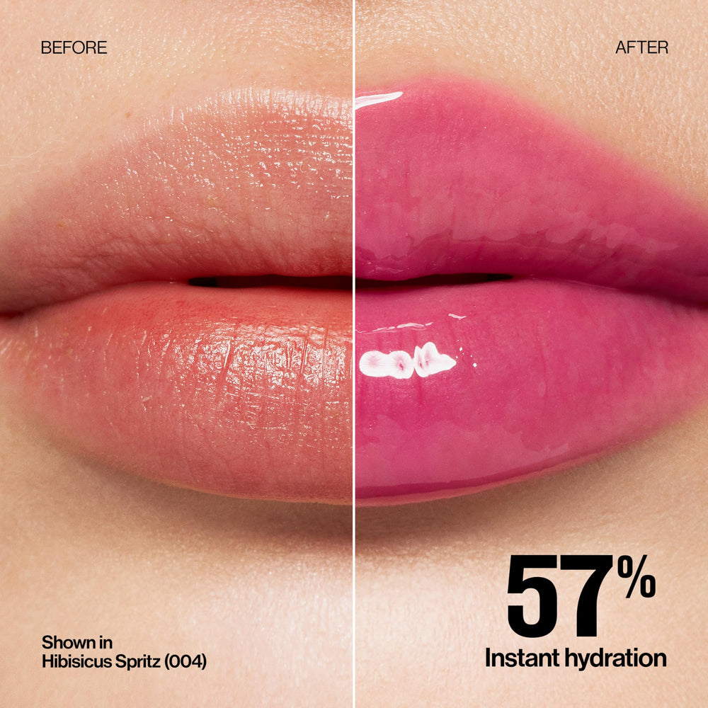 Revlon Glimmer Lip Treat Balm + Mask con aplicador de silicona suave para color suave.