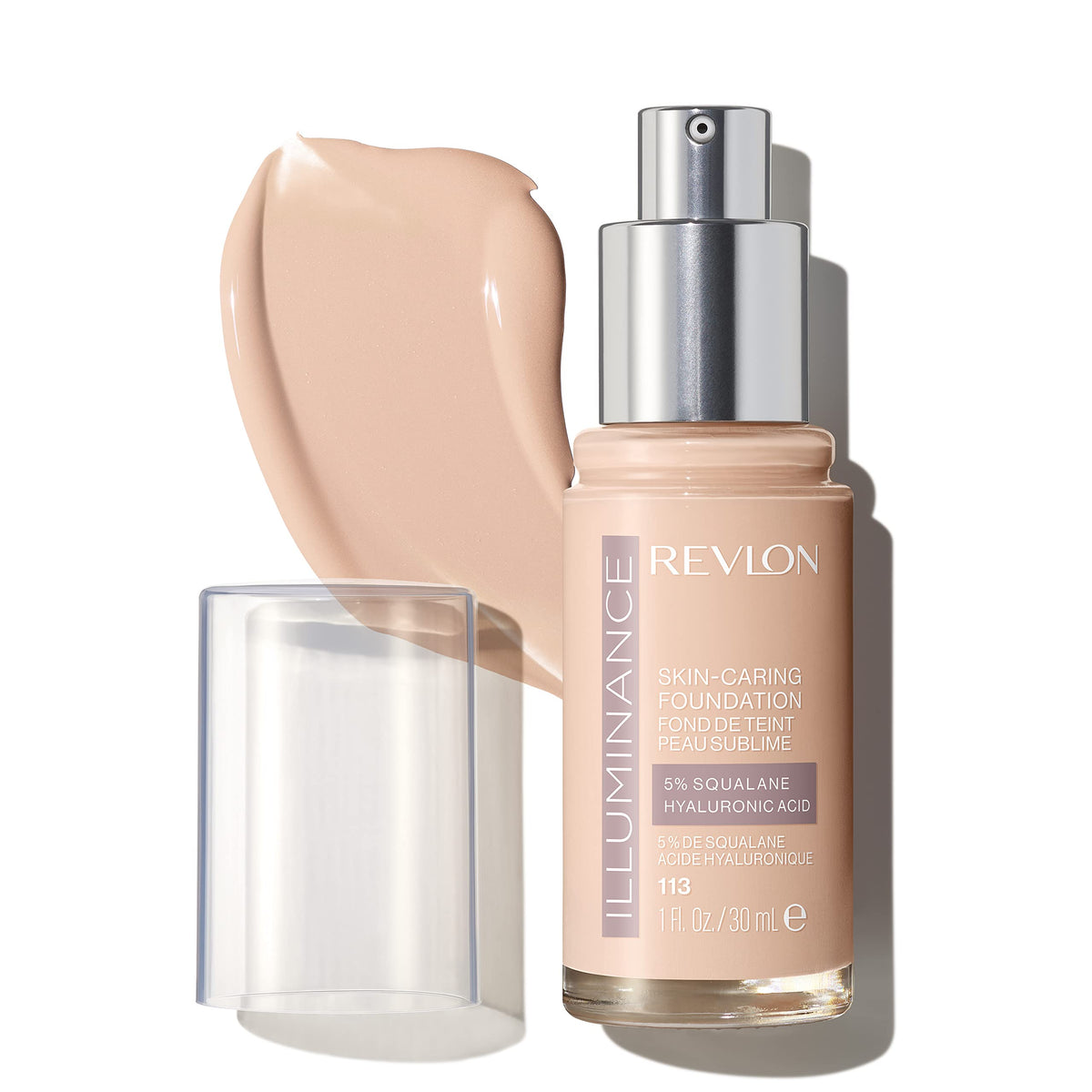 Revlon Illuminance: botella de base iluminadora para un acabado natural e hidratante.
