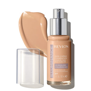 Revlon Illuminance, botella de base, acabado natural para piel radiante.