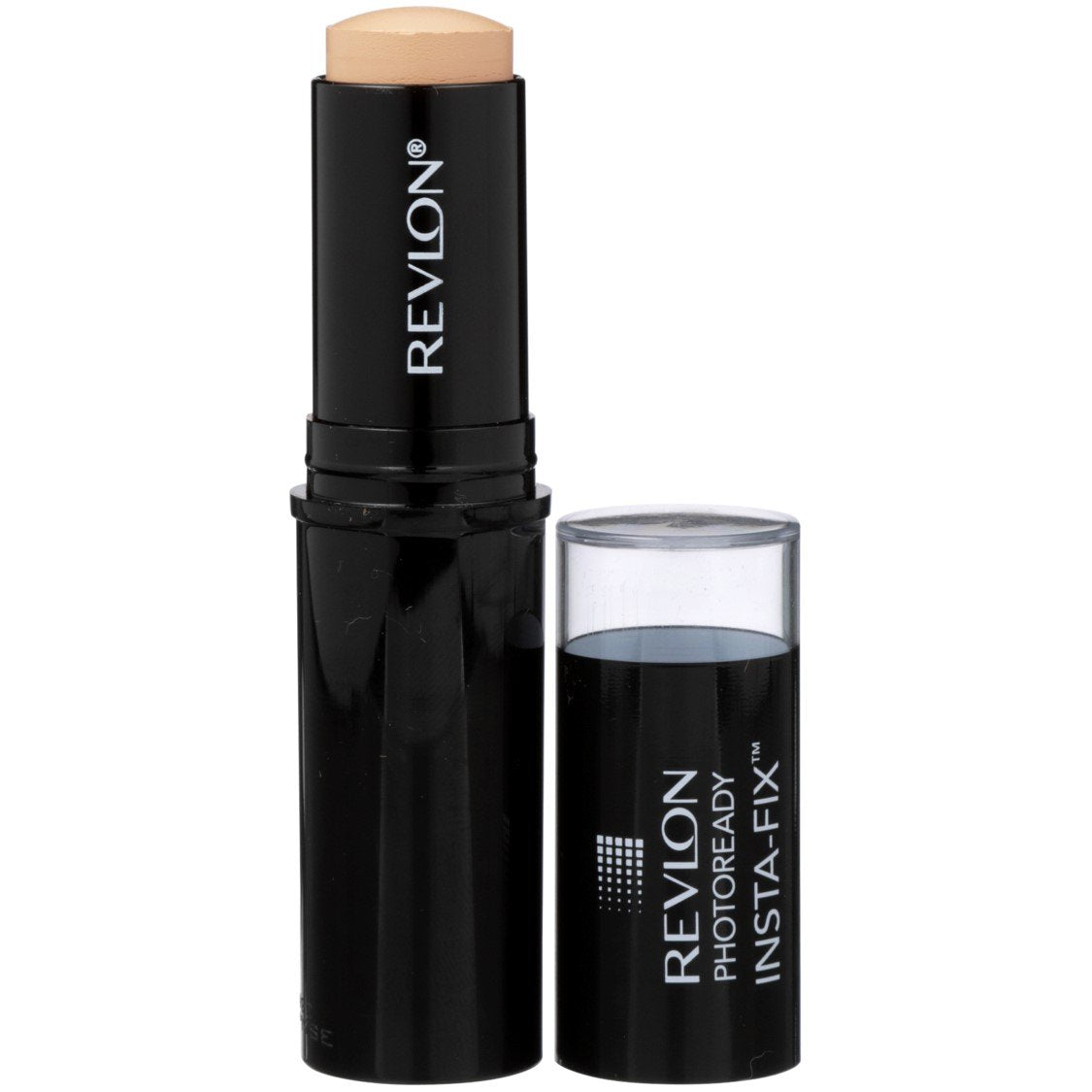 REVLON Insta-Fix en barra tono Shell para retoques rápidos y piel uniforme.