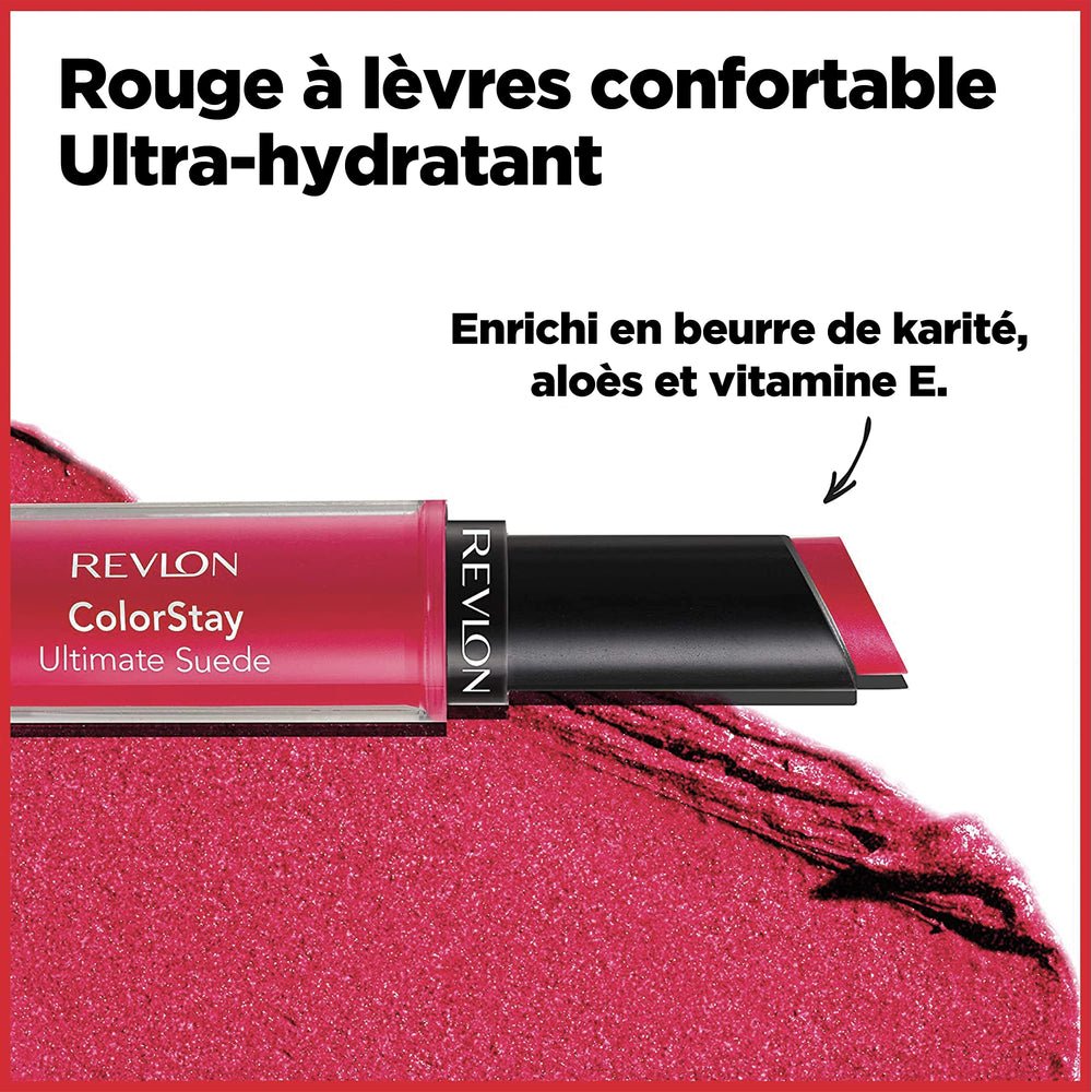 REVLON ColorStay Ultimate Suede duración prolongada para uso diario.