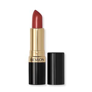 Revlon Labial Super Lustrous en empaque elegante para color duradero.