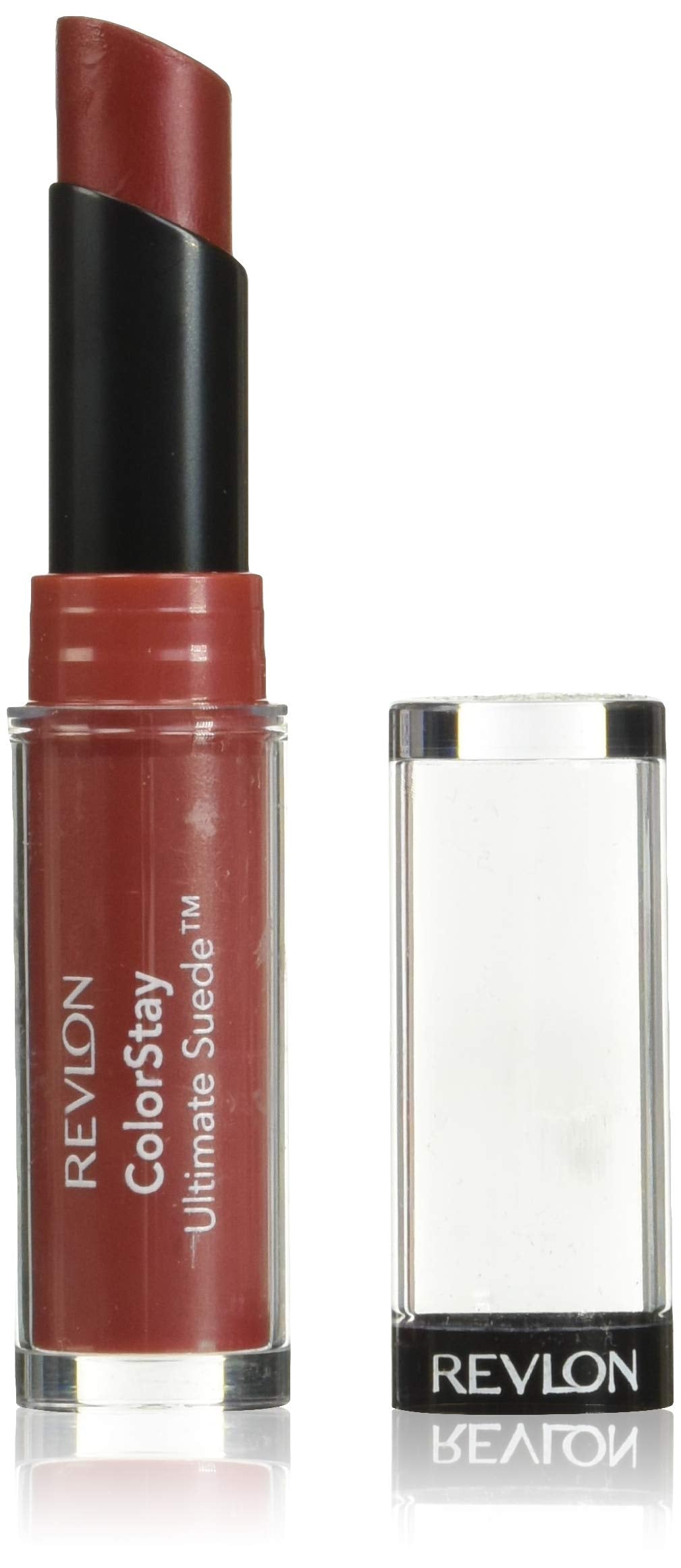 REVLON ColorStay Ultimate Suede: empaque compacto para retoques fáciles.