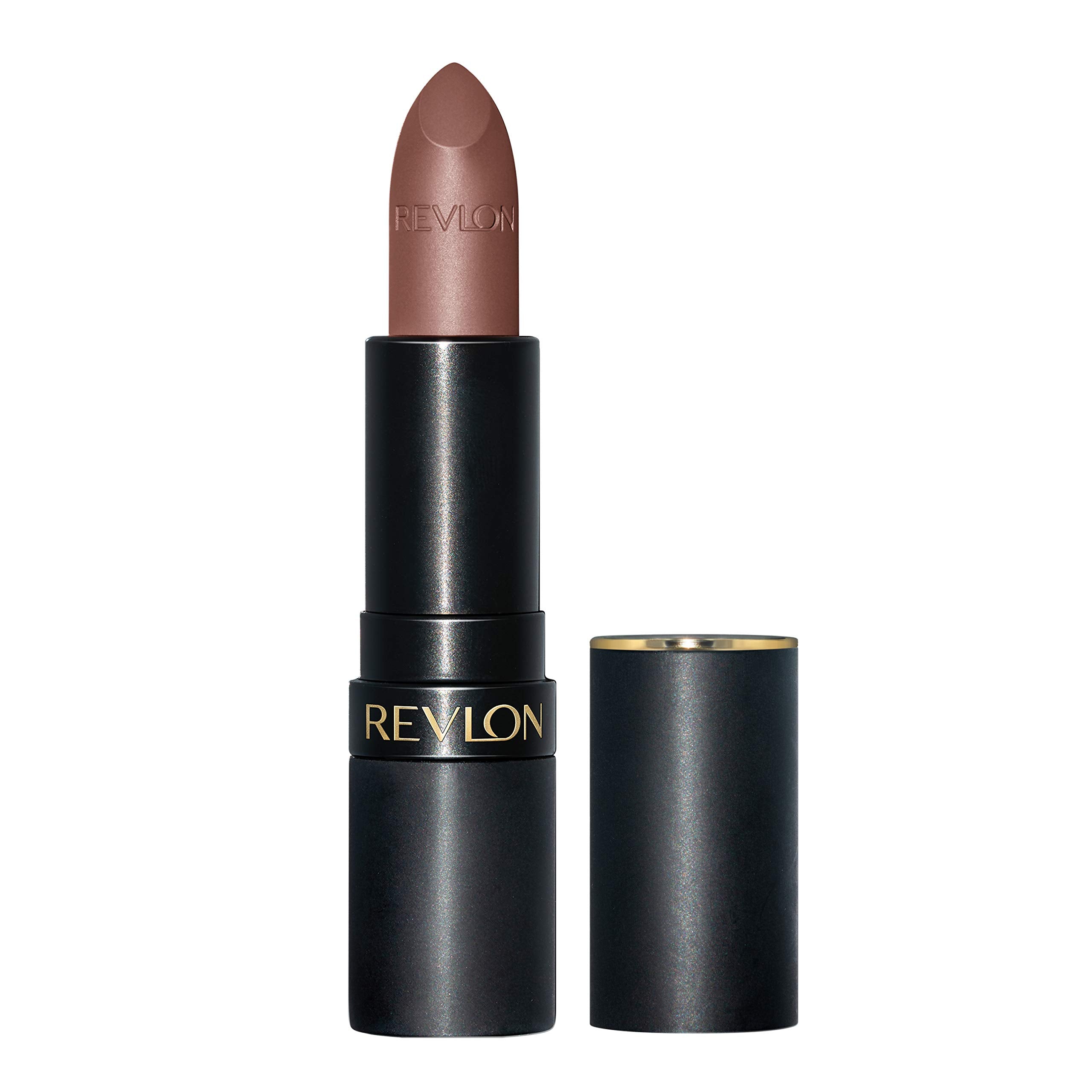 Labial Revlon Luscious Mattes con cacao especiado, hidratación suave para uso diario.