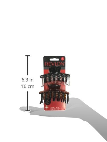 Pinza REVLON de dientes dobles ideal para recogidos.