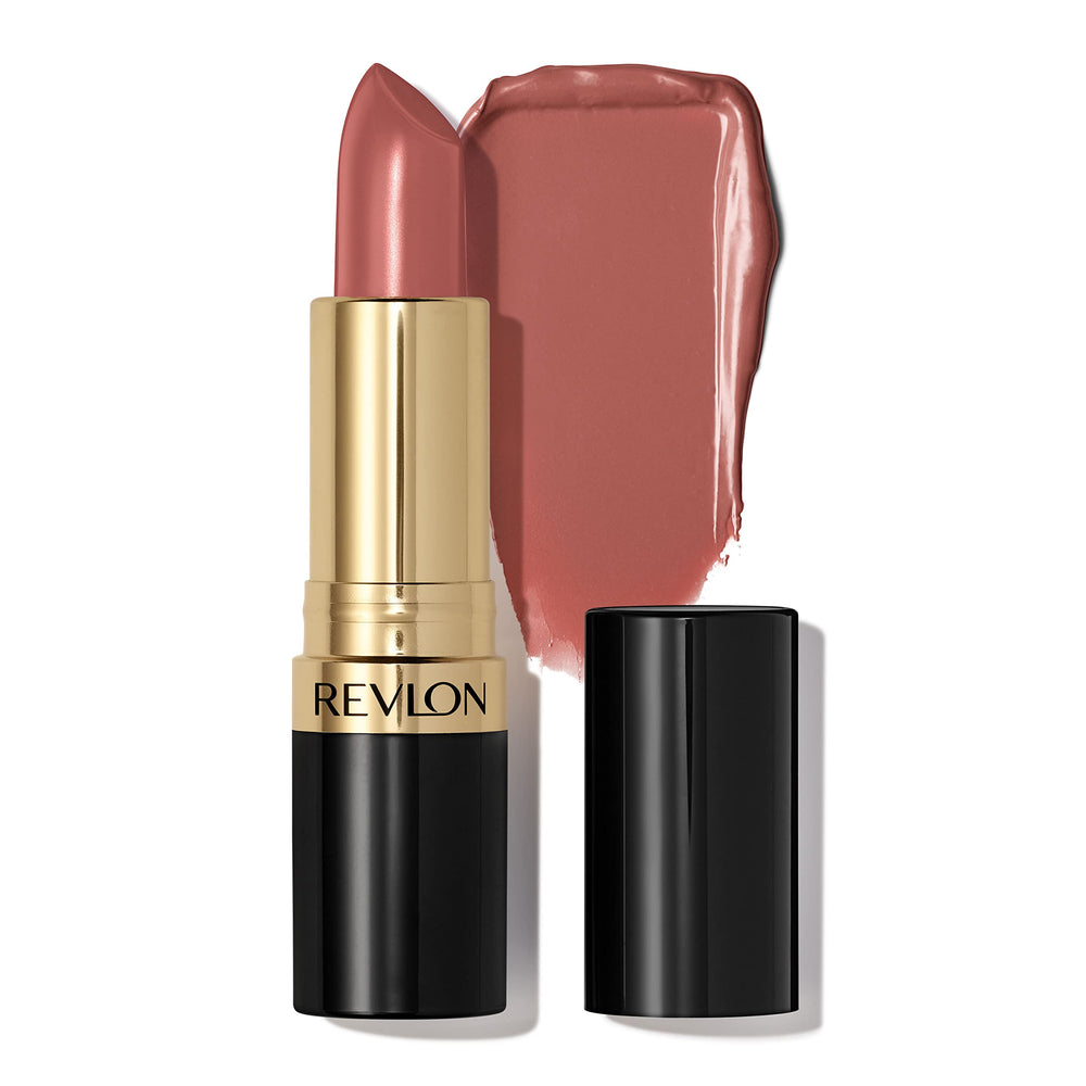 REVLON Labial Super Lustrous Blushing Nude 637: aplicación cremosa y color intenso para look diario.