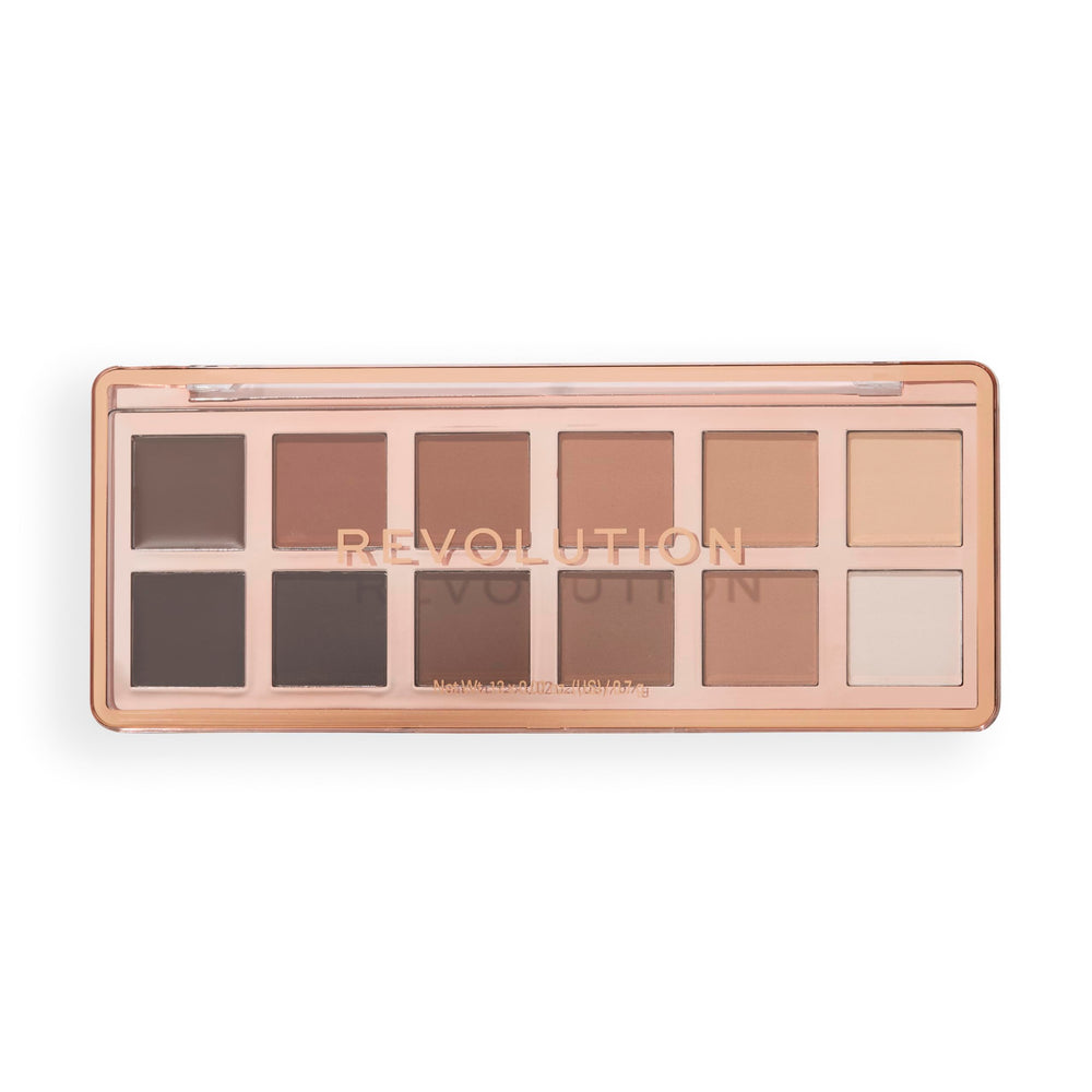 Revolution Beauty London Paleta Icono: texturas crema para base y suavidad del pigmento.