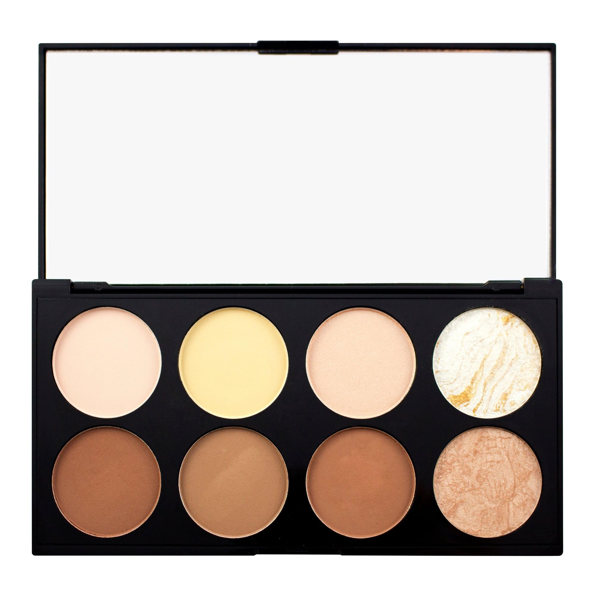 Revolution Beauty London Ultra Contour Palette, vista frontal con espejo para definir rasgos