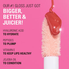 Gloss con pigmento ajustable para lograr brillo y color deseados.