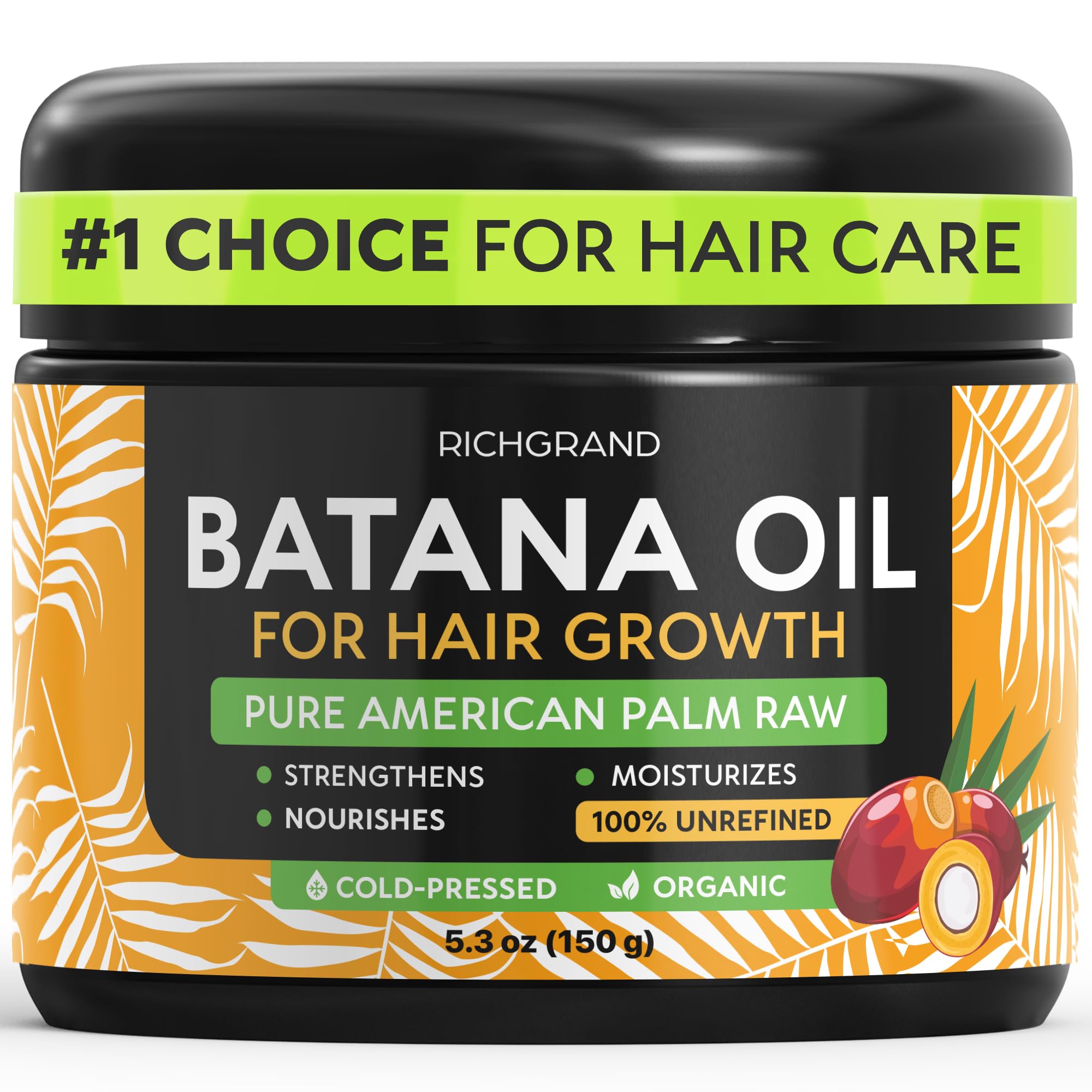 RICHGRAND Aceite de Batana botella para verter, cuidado versátil para cabello y piel.