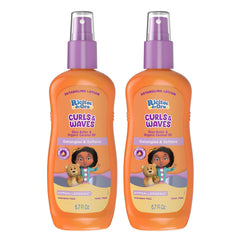 Ricitos de Oro Detangler Spray: botella visible para desenredar rizos con suavidad.