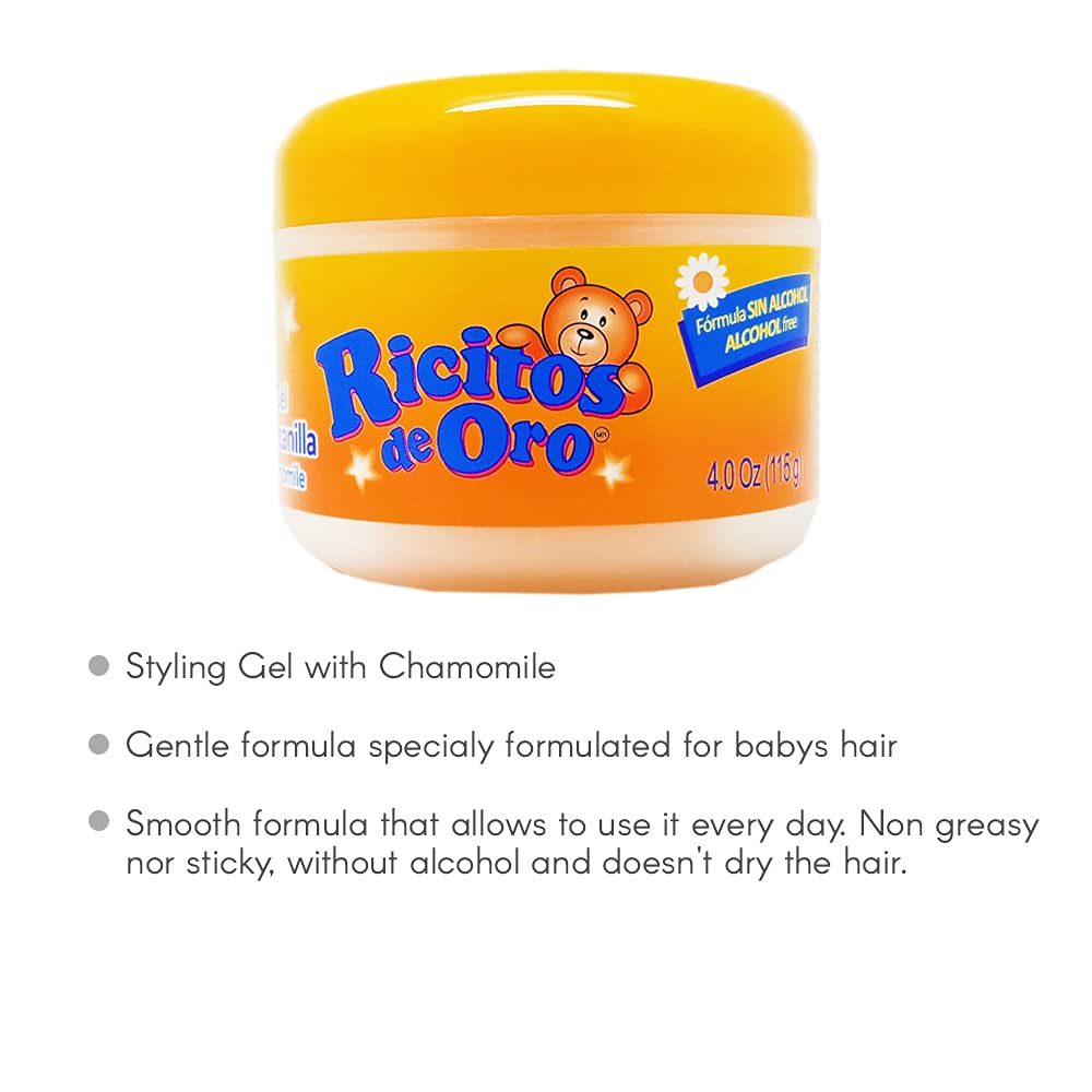 Seguro para bebés y niños, Ricitos de Oro Gel de Manzanilla