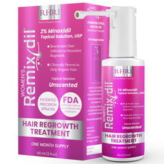 Rida Hair Research Institute frasco Minoxidil 2% para mujeres, uso diario en el cuero cabelludo