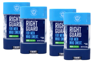 Right Guard Sport gel transparente, aplicación suave para días activos y frescura duradera.