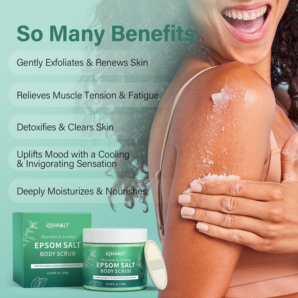 RIHAKO exfoliante con eucalipto y menta para despertar los sentidos