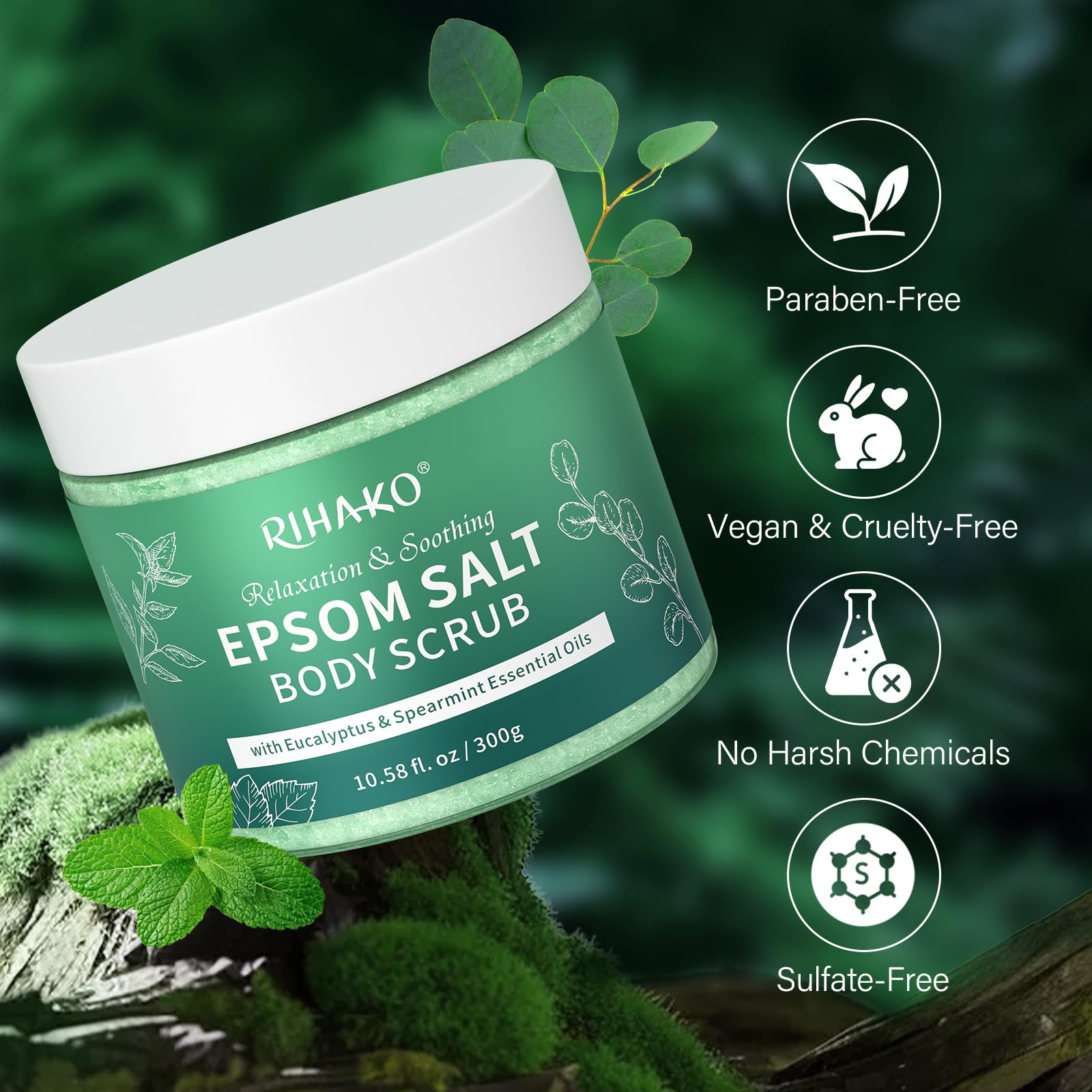 RIHAKO exfoliante para brillo y nutrición de la piel