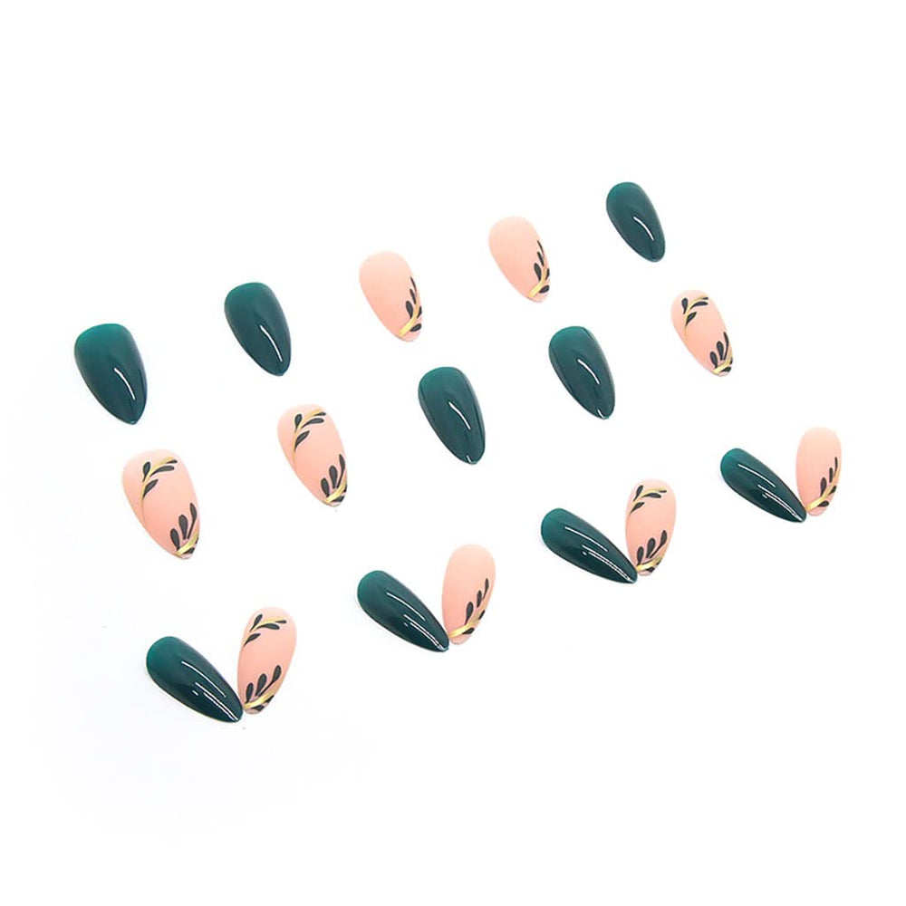 RikView kit uñas postizas con lima y gel reutilizable para aplicación limpia